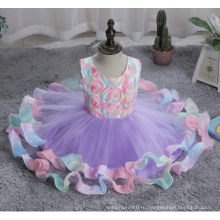 Beautiful Princess Children Clothing Wear Birthday Party Unicorn Horn Sequin Tutu Girl Dress